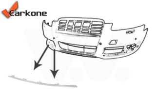 Audi A6 C6 facelift etupuskurin maskin lista | etupuskurit - takapuskurit - maskit | Laatu koriosat nopeasti aidosti suomalaisesta Carkone verkkokaupasta