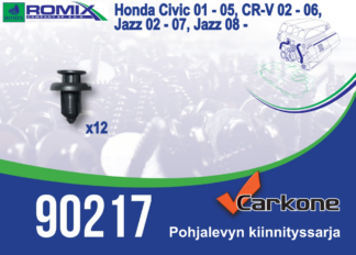 Pohjalevyn kiinnityssarja Honda Civic/ Cr-V/ Jazz | pohjapanssarit- kiinnityssarjat- sisälokasuojat | Koriosat edullisesti Carkone verkkokaupasta.