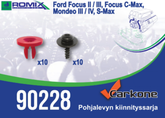 Pohjalevyn kiinnityssarja Ford C-Max/ Focus/ Mondeo | pohjapanssarit - kiinnityssarjat - sisälokasuojat | Koriosat edullisesti Carkone verkkokaupasta.
