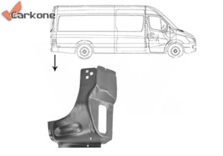 MB Sprinter 906/907 takakulmapilarin alaosa | helmapellit - korjauspellit - takakaaret | Laatu koriosat edullisesti aidosti suomalaisesta Carkone verkkokaupasta