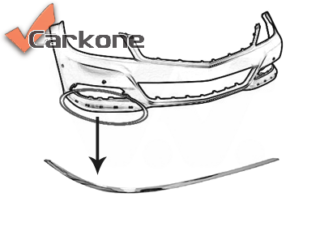 MB C W204 etupuskurin lista kromi | puskurit - listat - maskit | Laatu koriosat edullisesti aidosti suomalaisesta Carkone verkkokaupasta