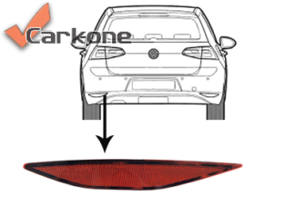 VW Golf VII 5G1 takapuskurin heijastin | puskurit - listat - maskit | Laatu koriosat edullisesti aidosti suomalaisesta Carkone-verkkokaupasta