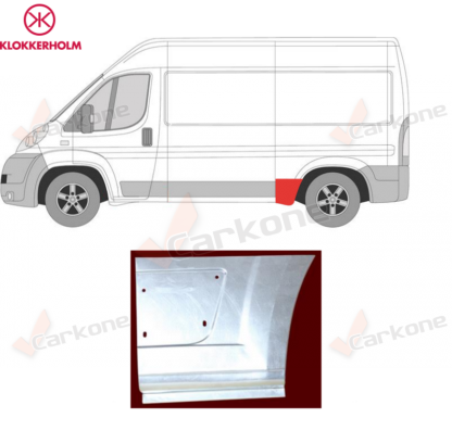 Jump Box Ducato 06-14 takapyörän etuosa | helmapellit - korjauspellit - takakaaret | Laatu koriosat nopeasti aidosti suomalaisesta Carkone verkkokaupasta