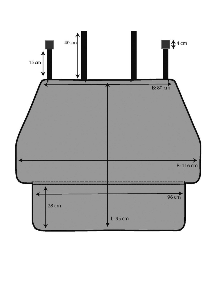 Tavaratilansuoja pieni 95x116cm - Image 2