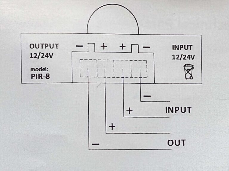 Liiketunnistin LED-valolistalle 12V/24V max 6A - Image 2