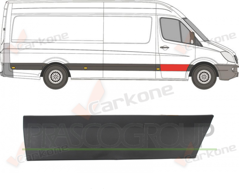 Mercedes Benz Sprinter muovinen etuoven lista