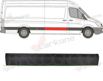 Mercedes Benz Sprinter muovinen liukuoven lista