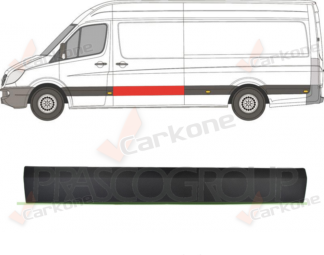 Mercedes Benz Sprinter muovinen liukuoven lista vasen 06-18