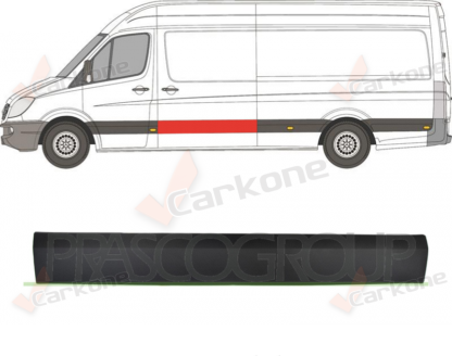 Mercedes Benz Sprinter muovinen liukuoven lista