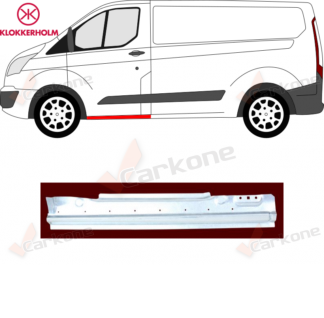 Ford Transit Custom helmapelti etuoven alle 2012-> vasen