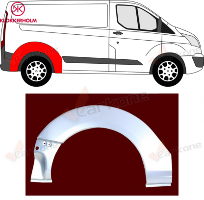 Ford Transit Custom takakaari | helmapellit - korjauspellit - takakaaret | Mittatarkat koriosat nopeasti aidosti suomalaisesta Carkone verkkokaupasta