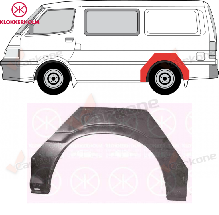 Toyota Hiace IV H100 takakaari | helmapellit - korjauspellit - takakaaret | Mittatarkat koriosat nopeasti aidosti suomalaisesta Carkone verkkokaupasta