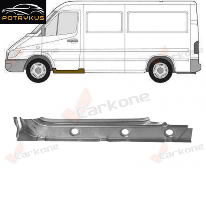 Sprinter/LT 95-06 etuoven oikea kynnys sisäosa | helmapellit - korjauspellit - takakaaret | Mittatarkat koriosat nopeasti aidosti suomalaisesta Carkone verkkokaupasta