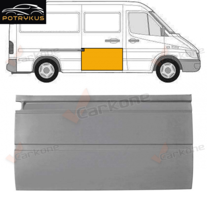 Sprinter/LT 95-06 sivuoven oikea korjauspelti | helmapellit - korjauspellit - takakaaret | Laatu koriosat nopeasti suomalaisesta Carkone verkkokaupasta