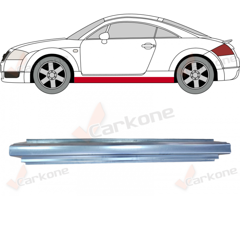 Audi TT 8N mk1 kynnyspelti | helmapellit - korjauspellit - takakaaret | Mittatarkat koriosat nopeasti aidosti suomalaisesta Carkone verkkokaupasta