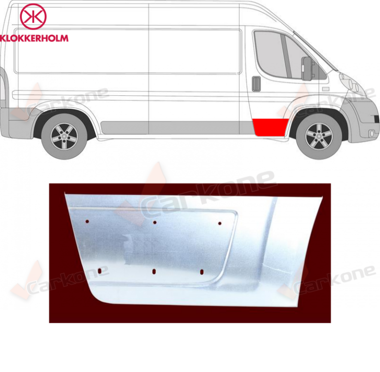 Fiat Ducato Jump Box etuoven korjauspelti