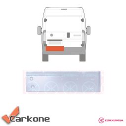 Fiat Ducato Jump Box takaoven korjauspelti korkeus 24cm vasen 06+ Fiat Ducato Jump Box takaoven korjauspelti korkeus 24cm vasen 06+