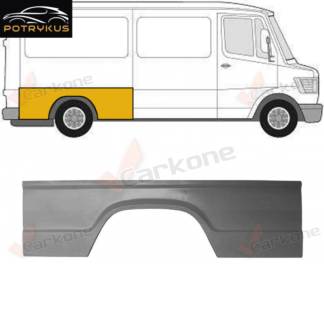 MB T1 B601/602 takalokasuoja oikea pitkä akseliväli 77-96