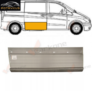 Vito/Viano W639 03-10 oikea sivuoven korjauspelti 415mm