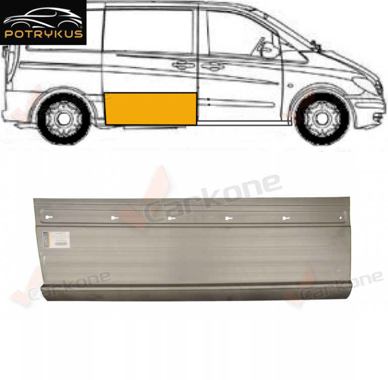 Vito/Viano W639 03-10 oikea sivuoven korjauspelti