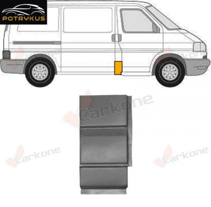 VW T4 sivuhelmapelti | helmapellit - korjauspellit - takakaaret | Laatu koriosat nopeasti ja sujuvasti suomalaisesta Carkone verkkokaupasta.