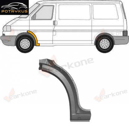 VW T4 etukaari | helmapellit - korjauspellit - takakaaret | Laatu koriosat nopeasti ja sujuvasti suomalaisesta Carkone verkkokaupasta.
