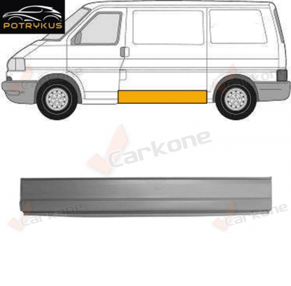 VW T4 sivuhelmaprofiili vasen | helmapellit-korjauspellit-takakaaret | Laatu koriosat nopeasti aidosti suomalaisesta Carkone verkkokaupasta