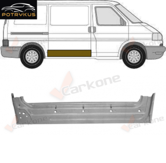 VW T4 sivuoven pohja/sisäosa
