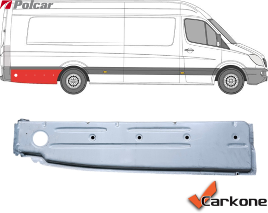 MB Sprinter 906 06+ takakulman sisäosa | helmapellit - korjauspellit - takakaaret | Laatu koriosat edullisesti suomalaisesta Carkone verkkokaupasta