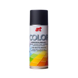 AT Aerosolimaali matta musta 400 ml